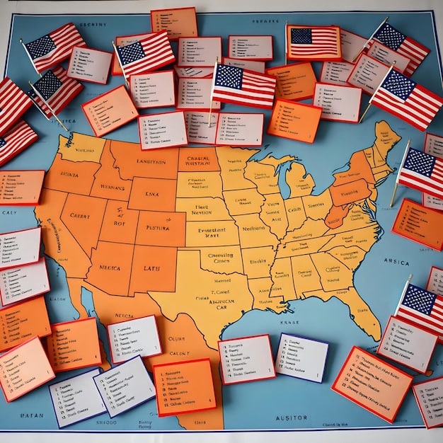 A map of the United States highlighting the states that have enacted or are considering data privacy laws similar to CCPA and CPRA. Different colors indicate the status of each state's legislation, such as 