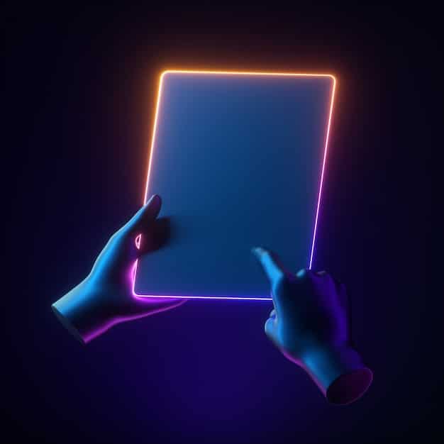 A person holding a tablet, finger hovering over interactive elements on a streaming screen, with subtle glowing lines connecting various content bubbles, suggesting user choice and branching narratives.